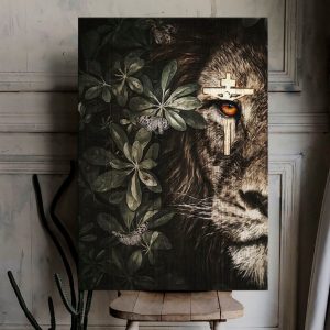 Christian An Awesome Lion Eye Wall Art Decor Poster Canvas