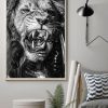 Christian Jesus Lion And Dove Wall Art Decor Poster Canvas