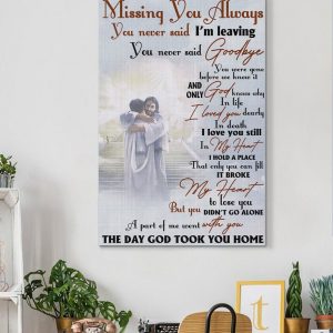 Christian Jesus Missing You Always You Never Said I’m Leaving Wall Art Decor Poster Canvas