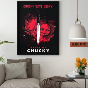 Chucky And Bride Halloween Wall Art Decor Poster Canvas