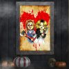 Chucky And Bride Halloween Wall Art Decor Poster Canvas