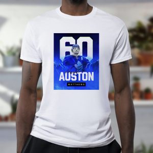 Congratulations Auston Matthews 60 Goals NHL Signature Classic T-Shirt