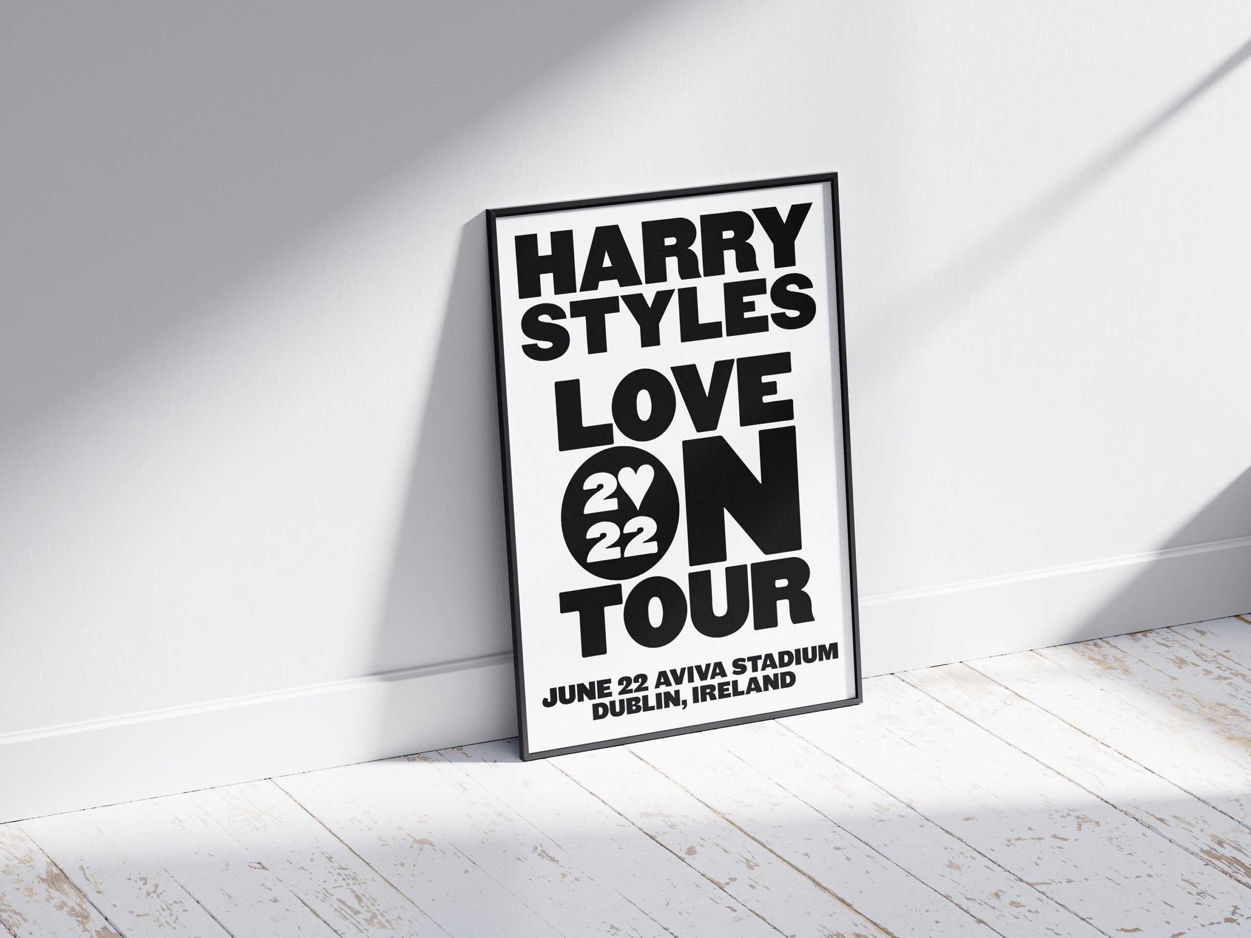 Customisable Harry Styles Love On Tour 2022 Wall Art