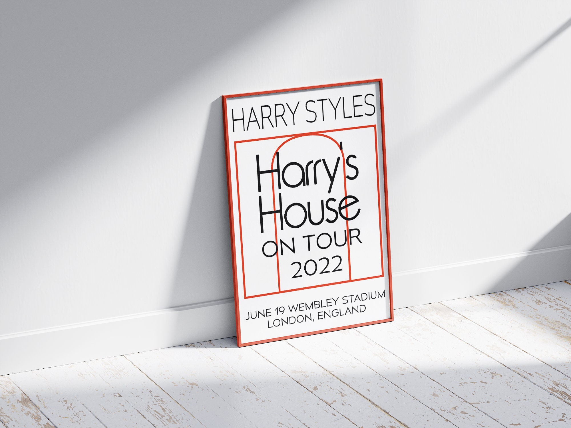 Customisable Harry's House Love On Tour 2022 Wall Art