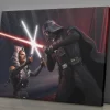 Darth Vader Star Wars Black and Red Wall Art Home Decor Poster Canvas