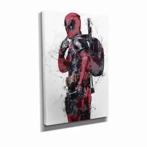 Deadpool Marvel Comics Painting Hand Made Wall Art Home Decor Poster Canvas