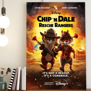 Disney Chip n Dale Rescue Ranger Movie Official Poster Canvas