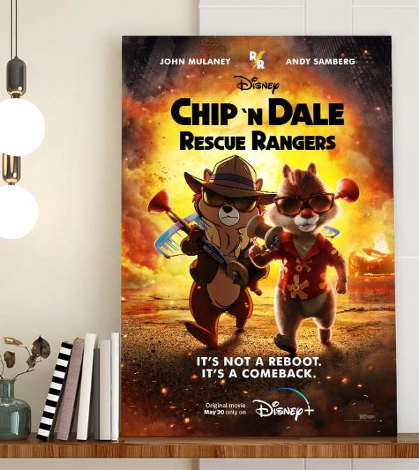 Disney Chip n Dale Rescue Ranger Movie Official Poster Canvas