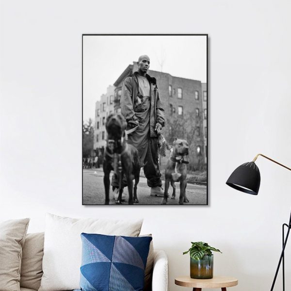 Dmx 90S Black And White Wall Art Home Decor Poster Canvas