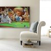 Dogs Playing Poker Wall Art Home Decor Poster Canvas