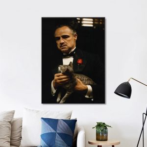 Don Vito Corleone The Godfather Movie Wall Art Home Decor Poster Canvas