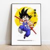 Dragon Ball Z Minimalist Son Goku Japanese Anime Movie Home Decor Poster Canvas