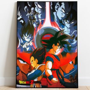 Dragon Ball Z Vegeta And Son Goku Japanese Anime Home Decor Poster Canvas