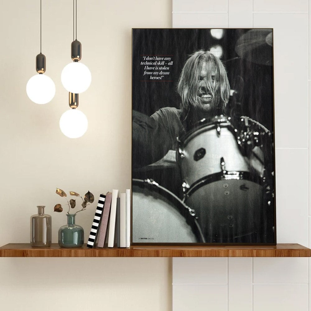 Drummer Taylor Hawkins 1972-2022 Canvas Poster