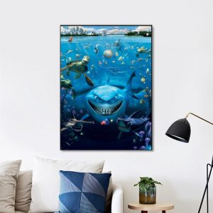 Finding Nemo Cartoon Wall Art Home Decor Poster Canvas
