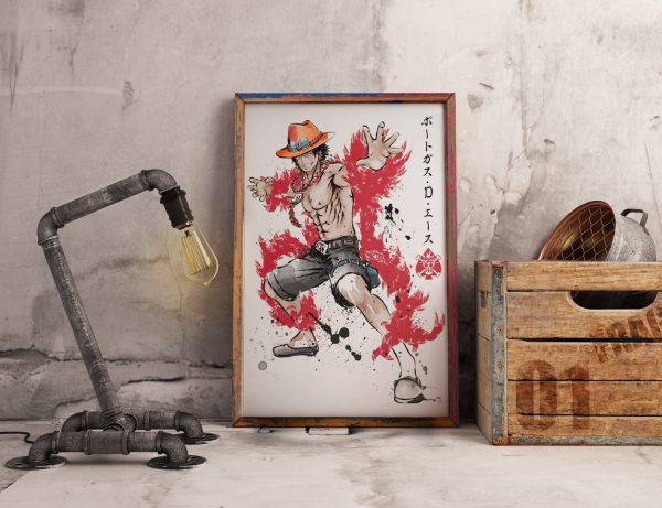 Fire Fist Ace Wall Art Home Decor Poster Canvas