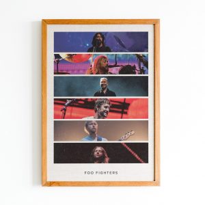 Foo Fighter Band Members Poster Canvas