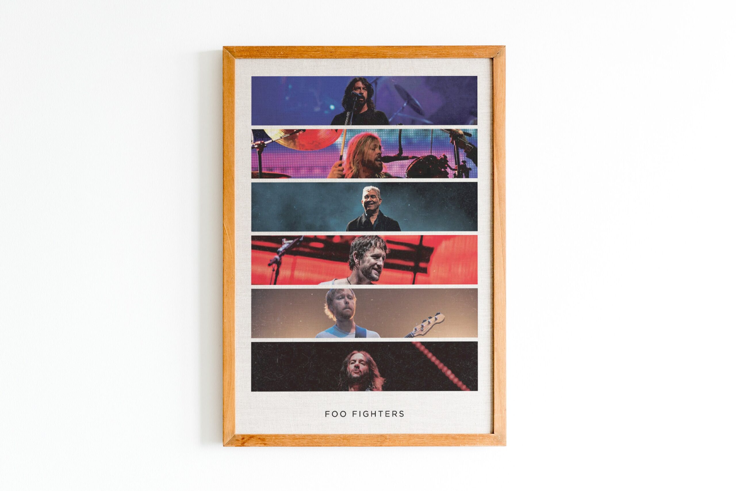 Foo Fighter Band Members Poster Canvas
