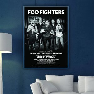 Foo Fighters London Stadium 2018 Decor No Framed Poster