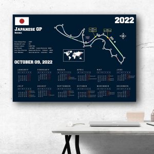 Formula 1 2022 Japanese GP Suzuka Circuit Poster