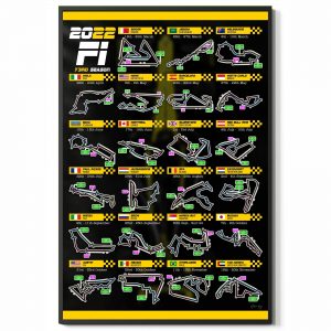 Formula 1 2022 Poster 73rd Season Wall Art