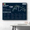 Formula 1 2022 Season Calendar Wall Chart Poster