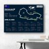 Formula 1 2022 Season Calendar Wall Chart Poster Canvas