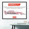 Formula 1 F1 Schedule 2022 Map Poster Canvas