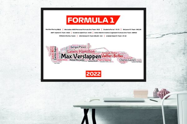 Formula 1 Drivers And Teams Poster Canvas