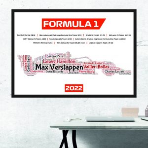 Formula 1 Drivers And Teams Poster