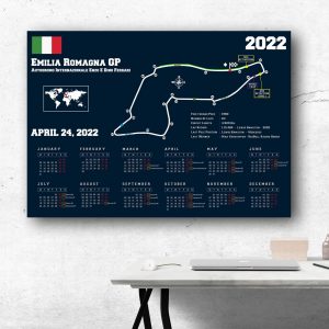 Formula 1 Emilia Romagna GP 2022 Season Wall Calendar Poster