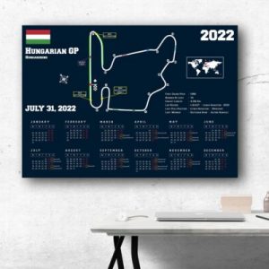 Formula 1 Hungarian GP Hungaroring 2022 Season Poster Canvas