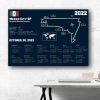 Formula 1 Italian GP Autodromo Nazionale Monza 2022 Season Poster Canvas