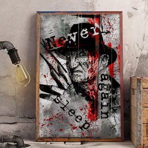 Freddy Krueger Halloween Art Decor Poster Canvas