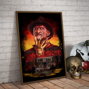Freddy Krueger Halloween Poster Wall Art Decor