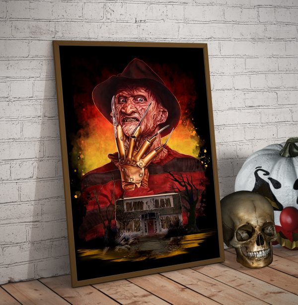 Freddy Krueger Halloween Poster Wall Art Decor