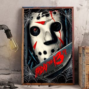 Friday The 13th Jason Voorhees Halloween Wall Art Decor Poster Canvas