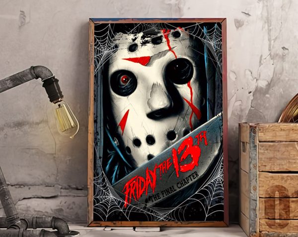 Friday The 13th Jason Voorhees Halloween Wall Art Decor Poster Canvas