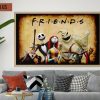 Friends Nightmare Before Christmas Jack Skellington And Sally Home Decor Poster Canvas