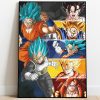 Goku Spirit Bomb Dragon Ball Z Japanese Anime Home Decor Poster Canvas