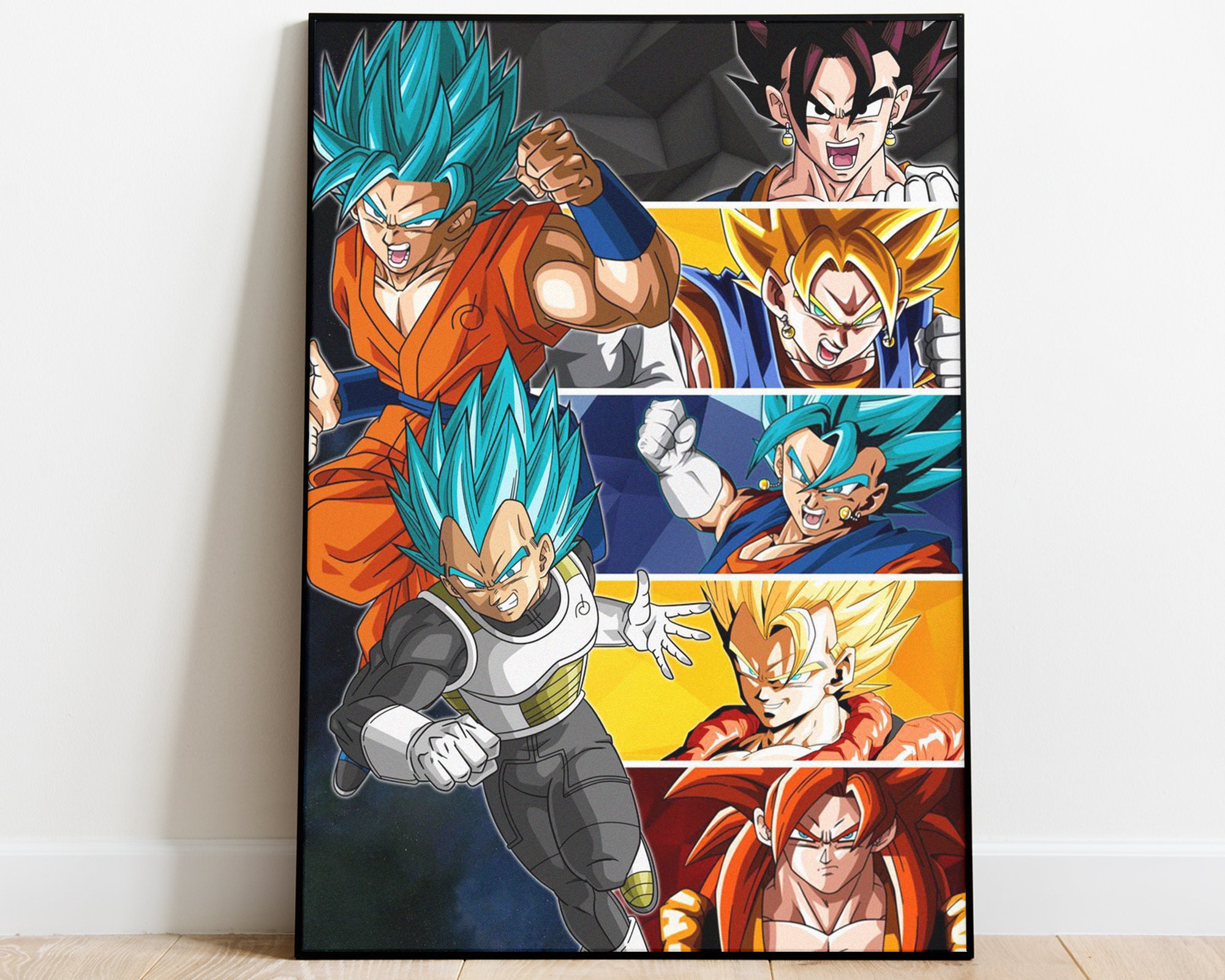 Fusion Project Goku And Vegeta Dragon Ball Z Classic Anime Home Decor  Poster Canvas - Kaiteez