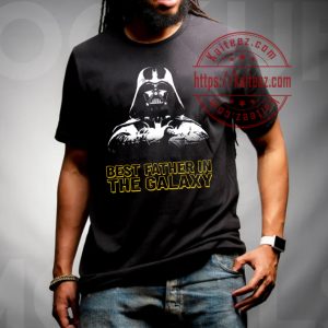 Galaxy Darth Vader Silhouette Fathers Day Star War T-Shirt