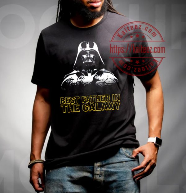 Galaxy Darth Vader Silhouette Fathers Day Star War T-Shirt