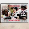 Georgia Bulldogs Champions 2021 Poster Wall Art Poster Canvas