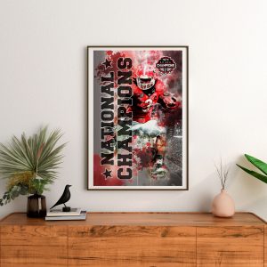 Georgia Football National Championship Wall Art Poster Canvas