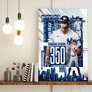 Giancarlo Stanton 350 HR New York Yankees MLB Poster Canvas
