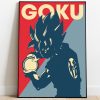 Goku’s Form Super Saiyan Dragon Ball Z Japanese Anime Magan Home Decor Poster Canvas