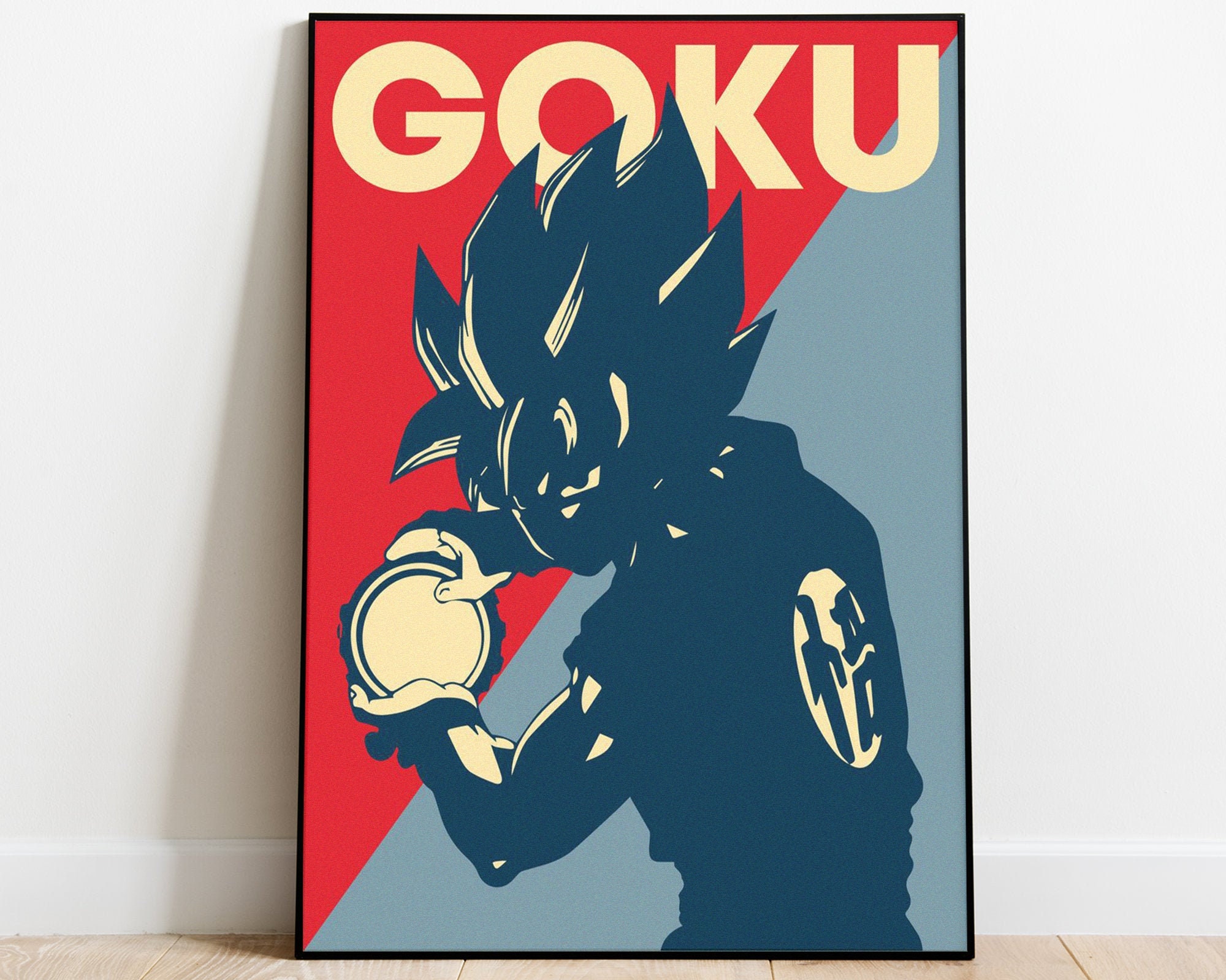 Goku Super Saiyan Kameha Dragon Ball Z Japanese Anime Home Decor Poster  Canvas - Kaiteez