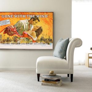 Gone With The Wind (1939) Horizontal Movie Wall Art Home Decor Poster Canvas