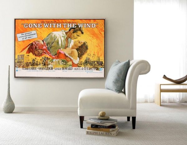 Gone With The Wind (1939) Horizontal Movie Wall Art Home Decor Poster Canvas